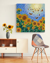Sunflowers and Butterflies