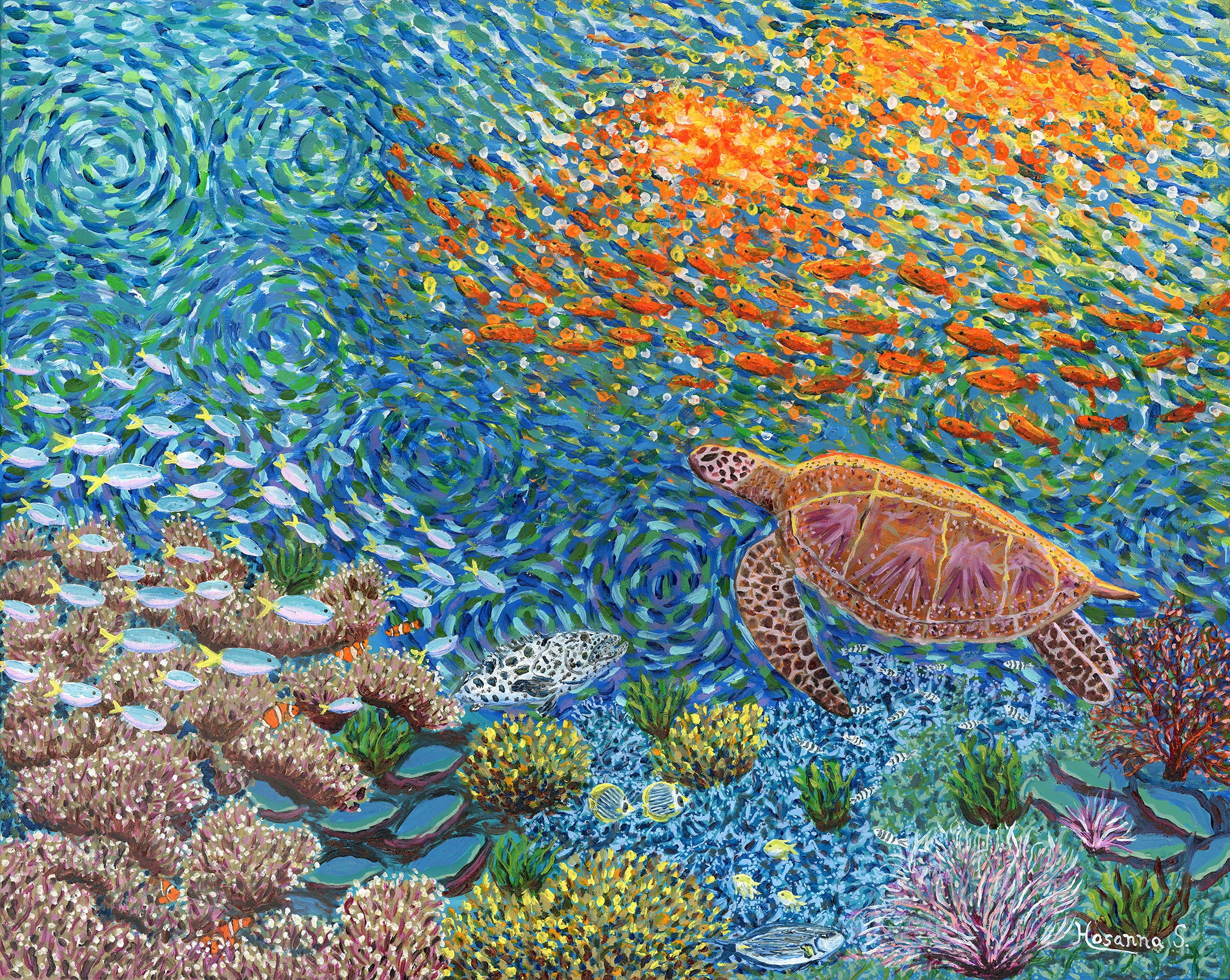 Peace in the Reef (Turtle)