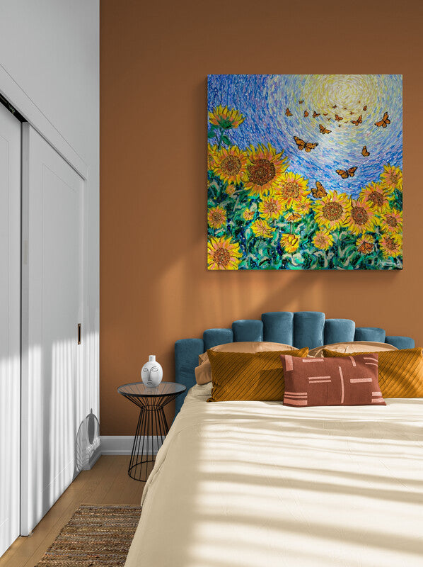 Sunflowers and Butterflies