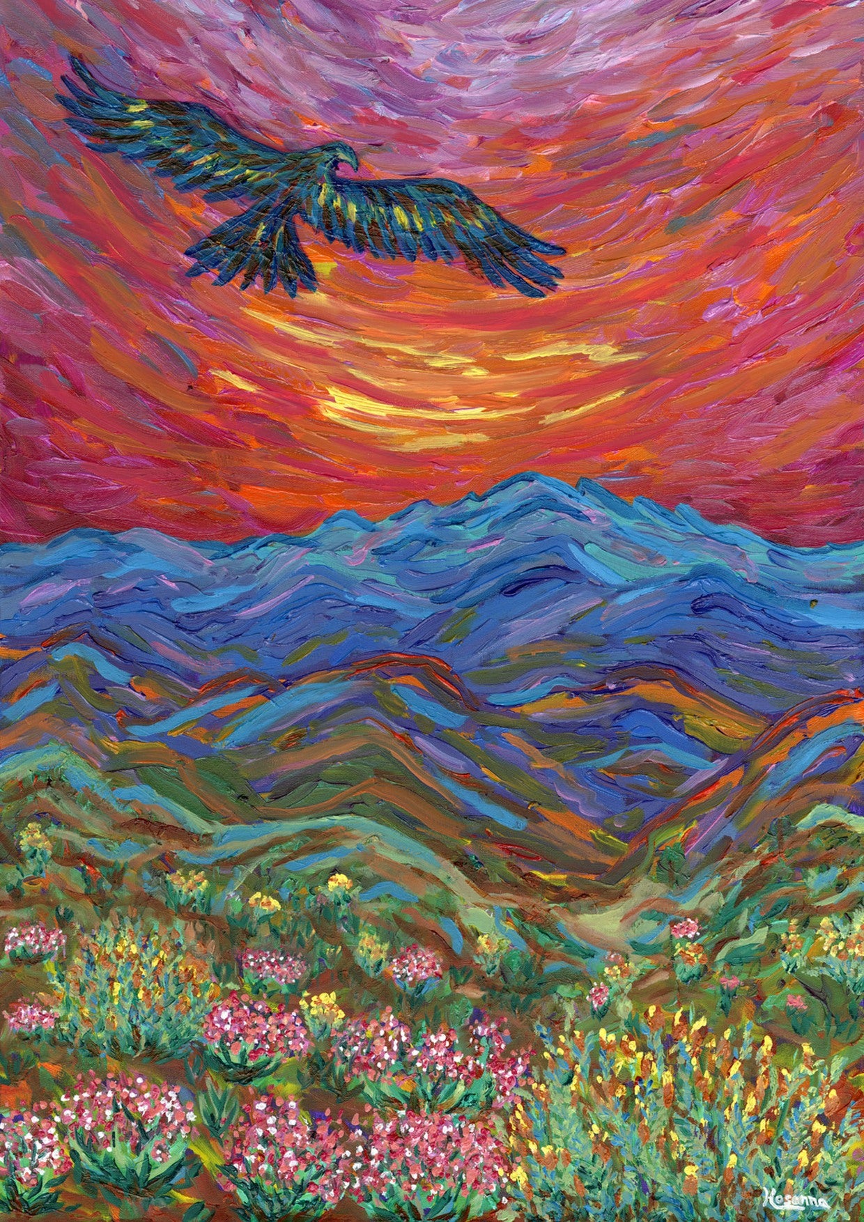 Eagle in the Mountains